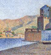Paul Signac town beacb oil painting